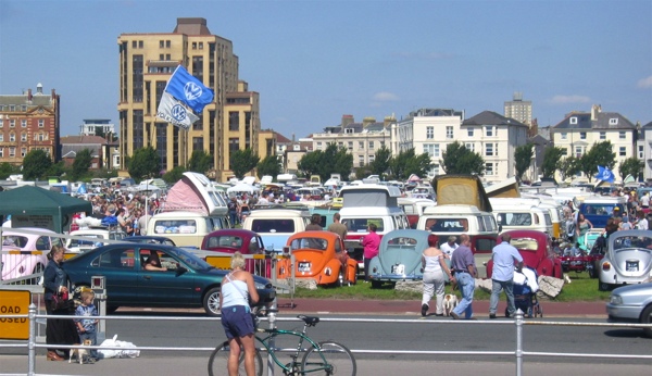 The scene on Southsea seafront