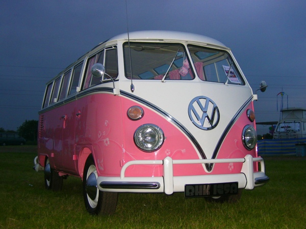 Pink Thing of the Day Pink VW Bus