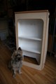 The (almost) finished wardrobe unit (with added shelves). Edge trim now added