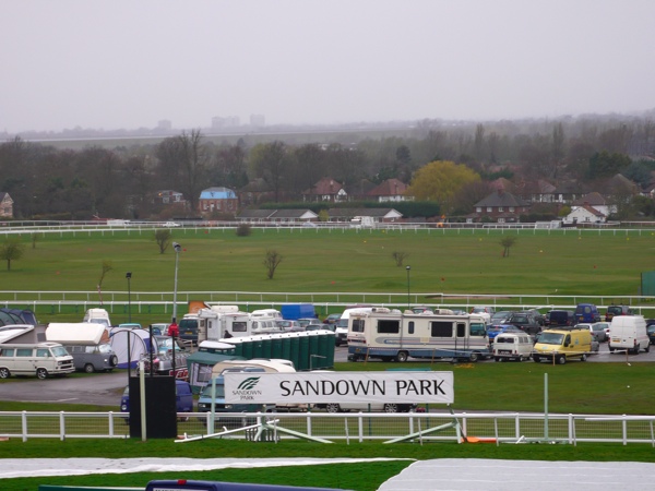 Overlooking Sandown Racecourse