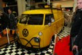 Yellow split-screen panel van