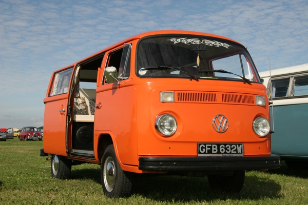 Swelly's orange bus