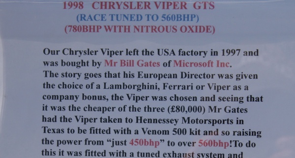 Chrysler Viper history