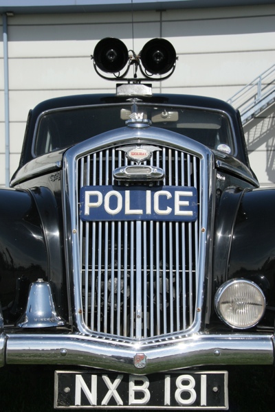 Vintage police car