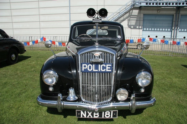 Vintage police car