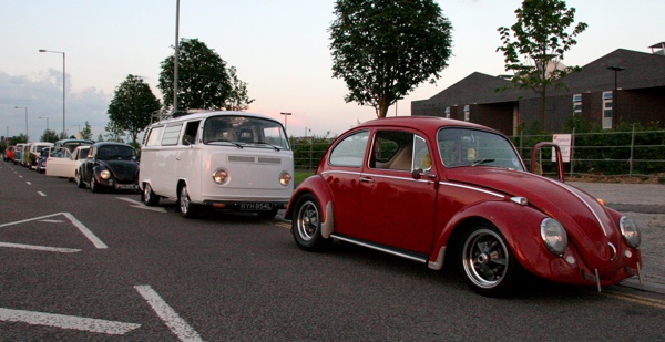 The dubs line up in front of the Outlet Village